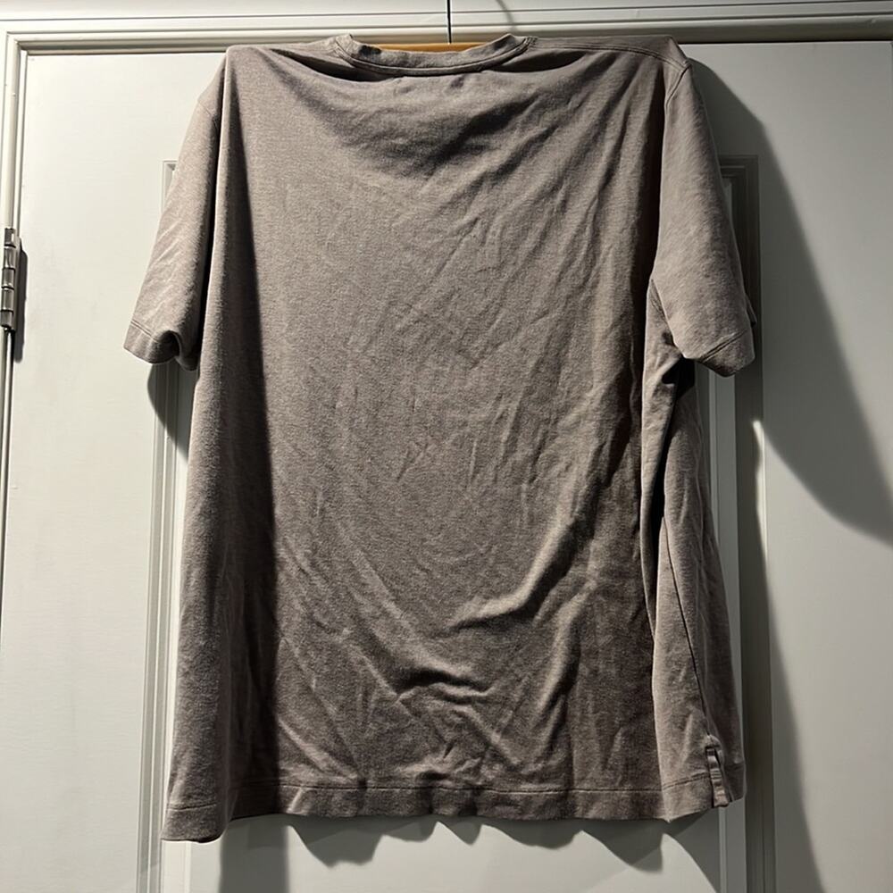 Joseph Abboud Silk Basic Elements Grey T Shirt Si… - image 5